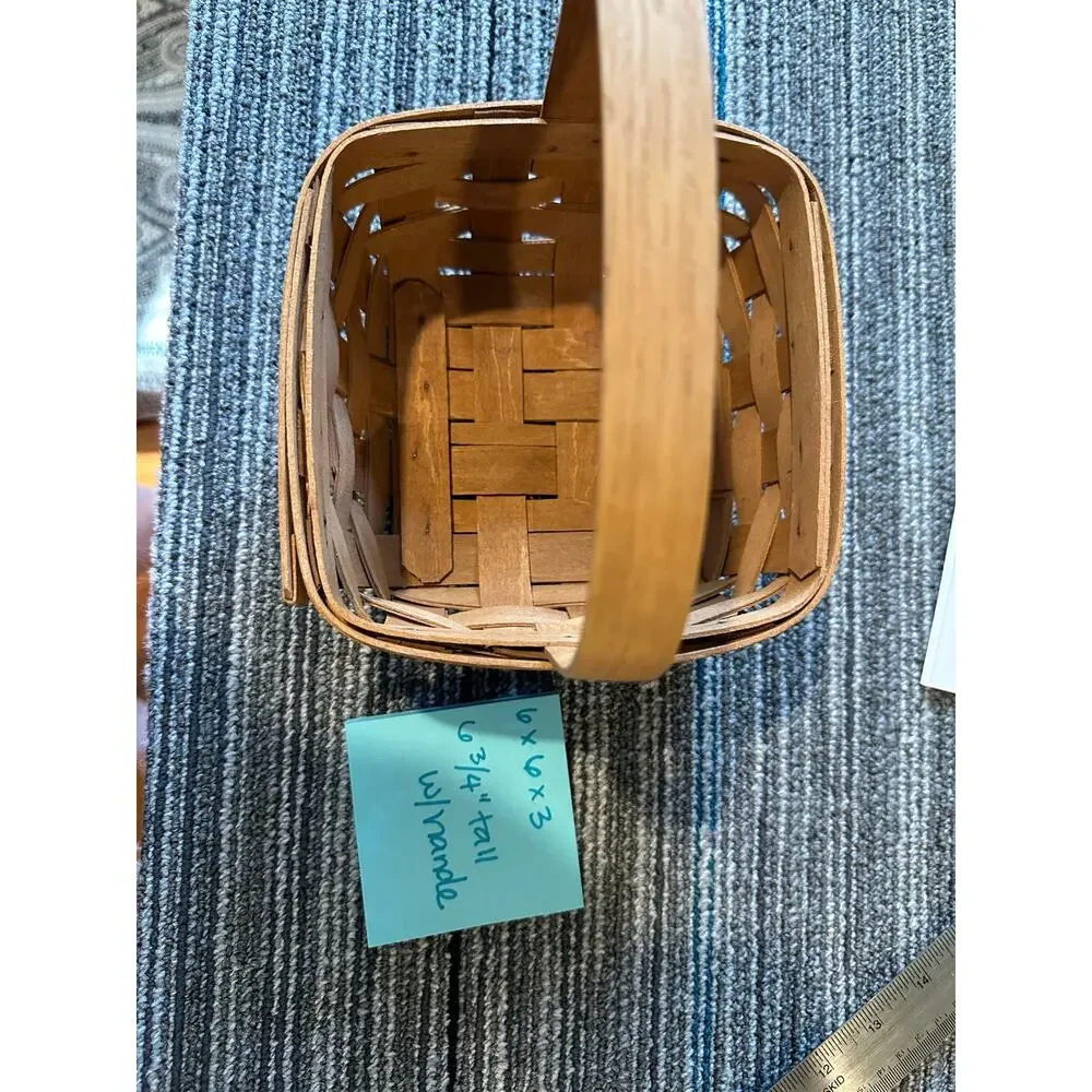 Longaberger Basket 1988 Medium Berry Stationary Handle